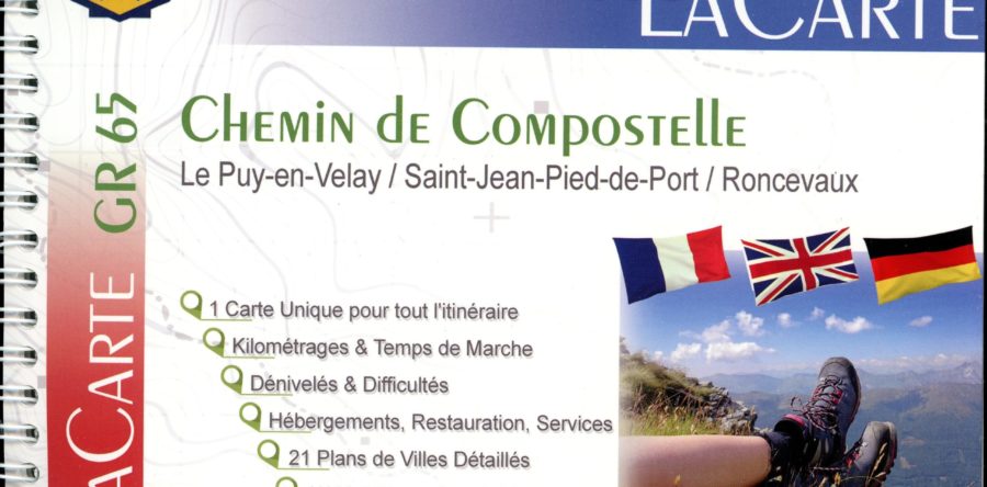 Carte Miam-miam-dodo Le Puy – St-Jean-Pied-de-Port – GR 65